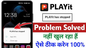 PLAYit has stopped problem 2025 | playit open nahi ho raha hain