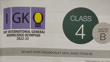 IGKO CLASS 4 SOLUTION (11/10/2022) | IGKO RESULT CLASS 4 #olympiads #olympiad junior #igko #nso
