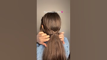 Easy hairstyle🩷#goesviral #trendingshorts #shorts #hair #ashortaday #trending #ytshorts #yt #trend