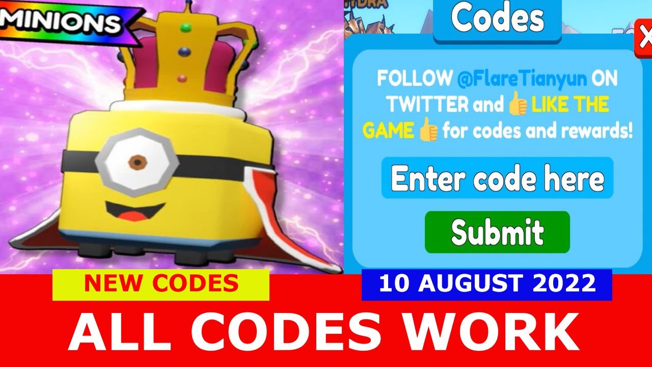 all-codes-work-minions-clicker-party-simulator-roblox-10-august