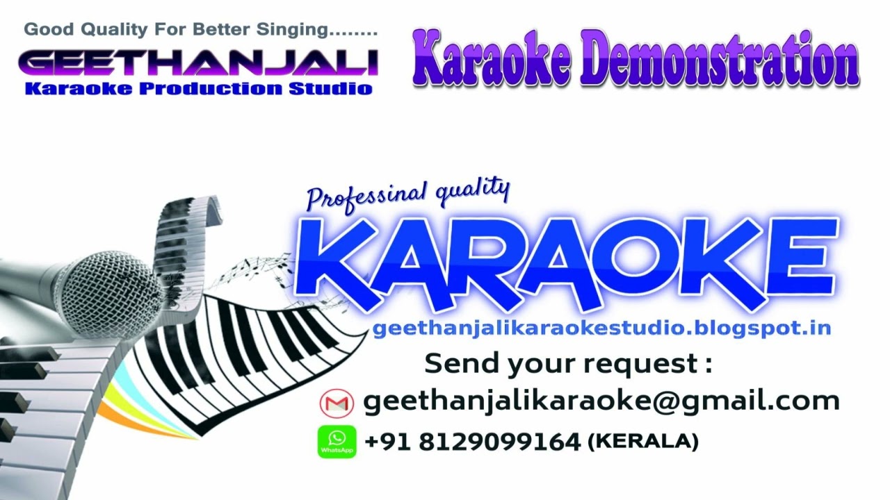 PAADARIYE PADIPPARIYE NEW KARAOKE SINDHU BHAIRAVI K S CHITHRA