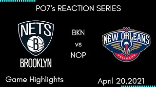 NO KD AND BEARD, NO PROBLEM NETS VS PELICANS PO7'S REACTION SERIES EPISODE 4 screenshot 5