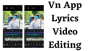 Vn app editing in Punjab | how to make Punjabi lyrics video | lyrics editing black background video screenshot 4