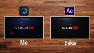 Alight Motion Vs After Effect [Rm - @eska.or]
