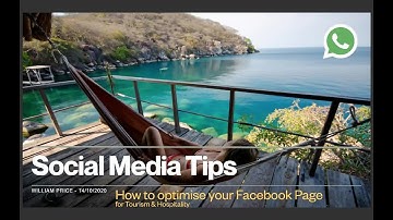 HACKTOURISM Social Media Tips - How to optimise your Facebook Page for tourism and hospitality