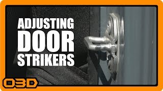 Adjusting Jeep Wrangler Door Strikers after TMR Customs Delrin Hinge Liner Upgrade