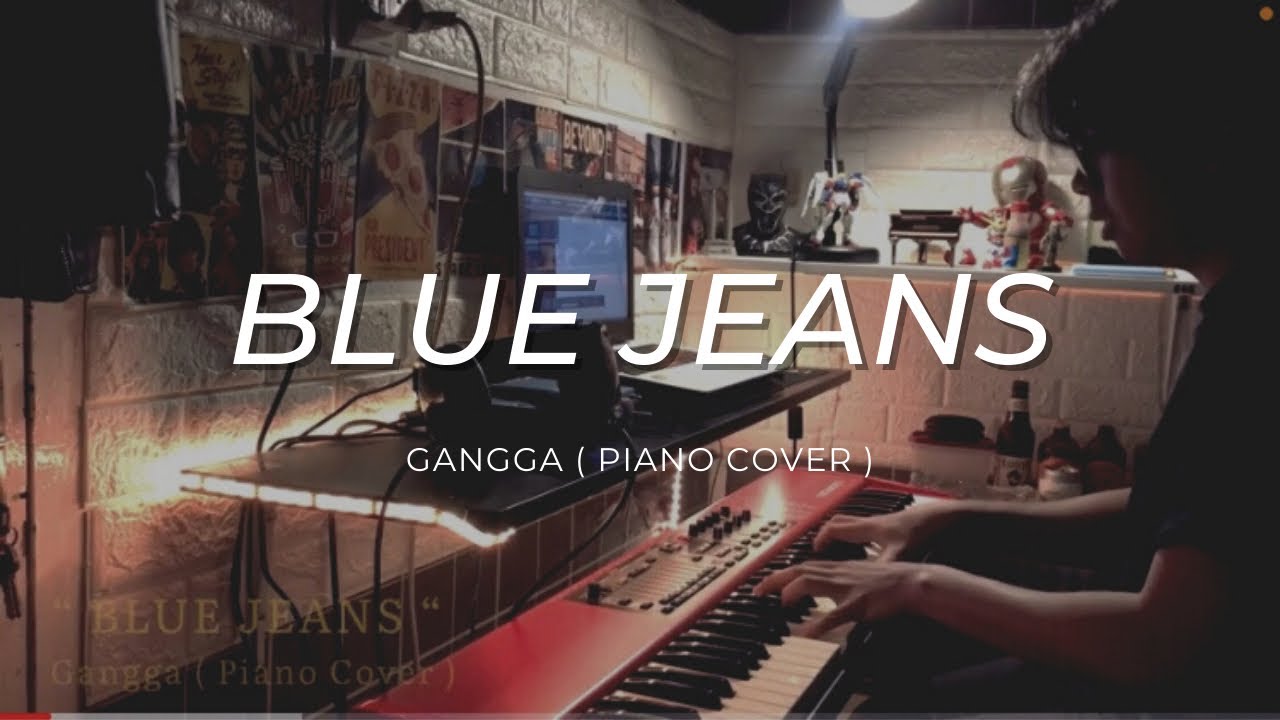 Gangga Blue Jeans ( Piano cover + Lyric ) YouTube