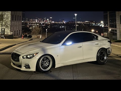 Taking My Big Turbo Q50 Street Racing ! - YouTube