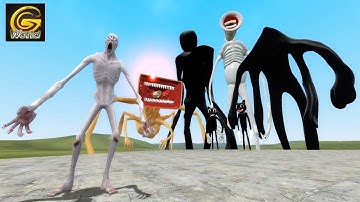 SCP-096 VS TREVOR HENDERSON CREATURES!! Garry