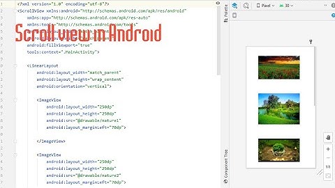 How to make Scroll view in android |Scroll view | Android scroll view|