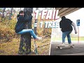 LONGBOARD TRICKS FOR TREES | fail trick = donate tree