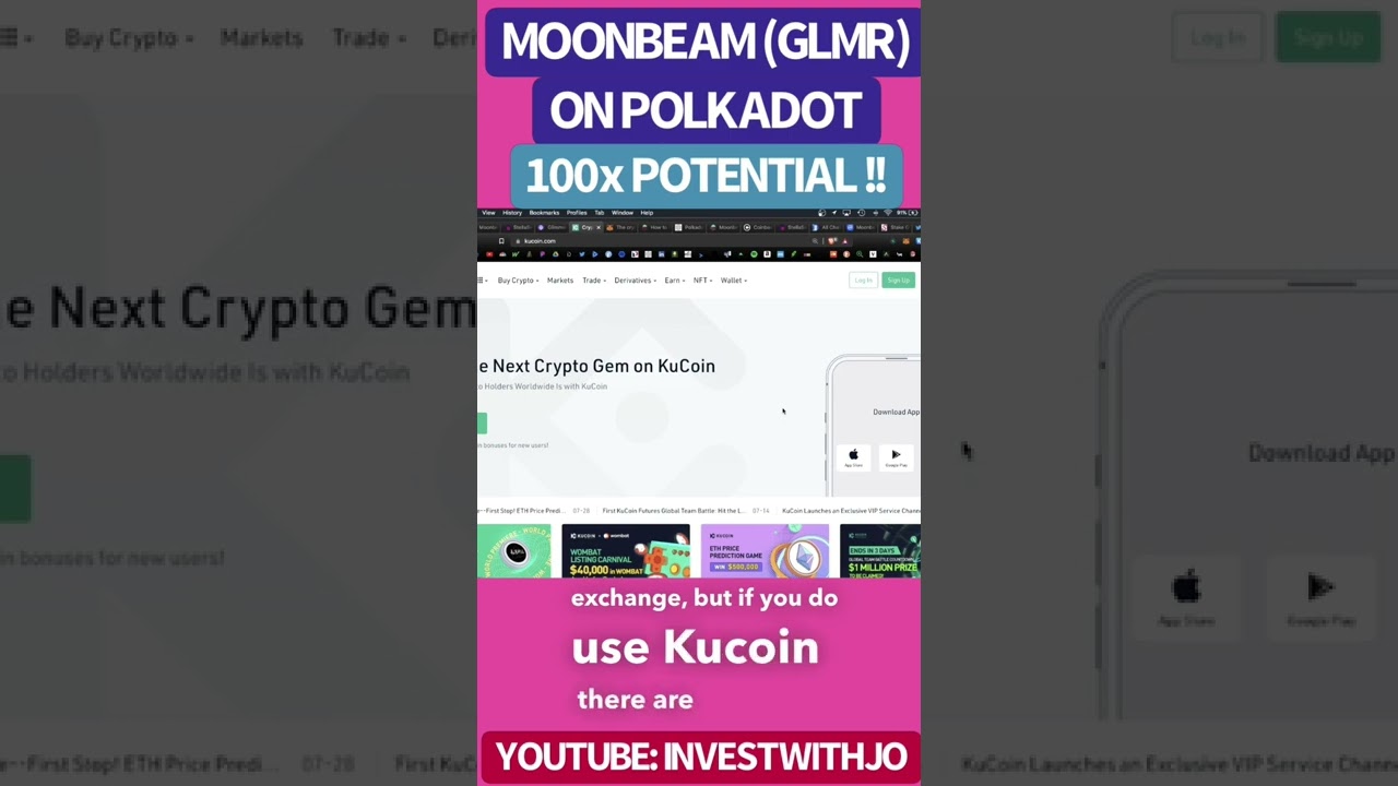 Buying & storing #GLMR with #Moonbeam and #Stellaswap Full vid on YT:  investwithjo #polkadot #crypto - YouTube
