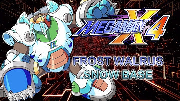 Mega Man X4 - Frost Walrus | Snow Base Stage as Zero