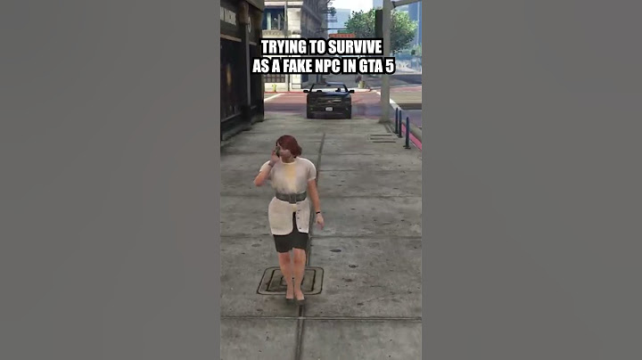 Trying To Survive As A Fake NPC in GTA 5 #gta5rp