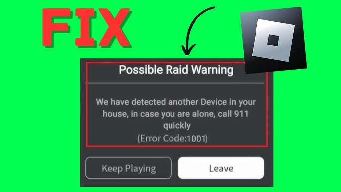 Have you heard of Error Code 1001 on Roblox? 😳 What would you do if t