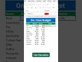 Budget & IF Function In Seconds In Excel #excel #msexcel2016 #exceltips #exceltricks #msoffice