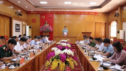 VIDEO: Ban Nội chính Tỉnh ủy làm việc với Huyện ủy Vĩnh Tường về công tác nội chính.