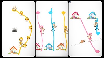 HOME RUSH DRAW PUZZLE GAMEPLAY LEVEL 1 - 10