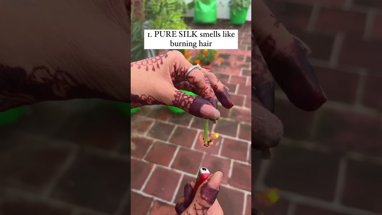 Know the difference between a Real Silk and a Fake Silk!! 