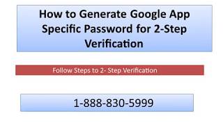 How to Generate Google App Specific Password for 2 Step Verification Update