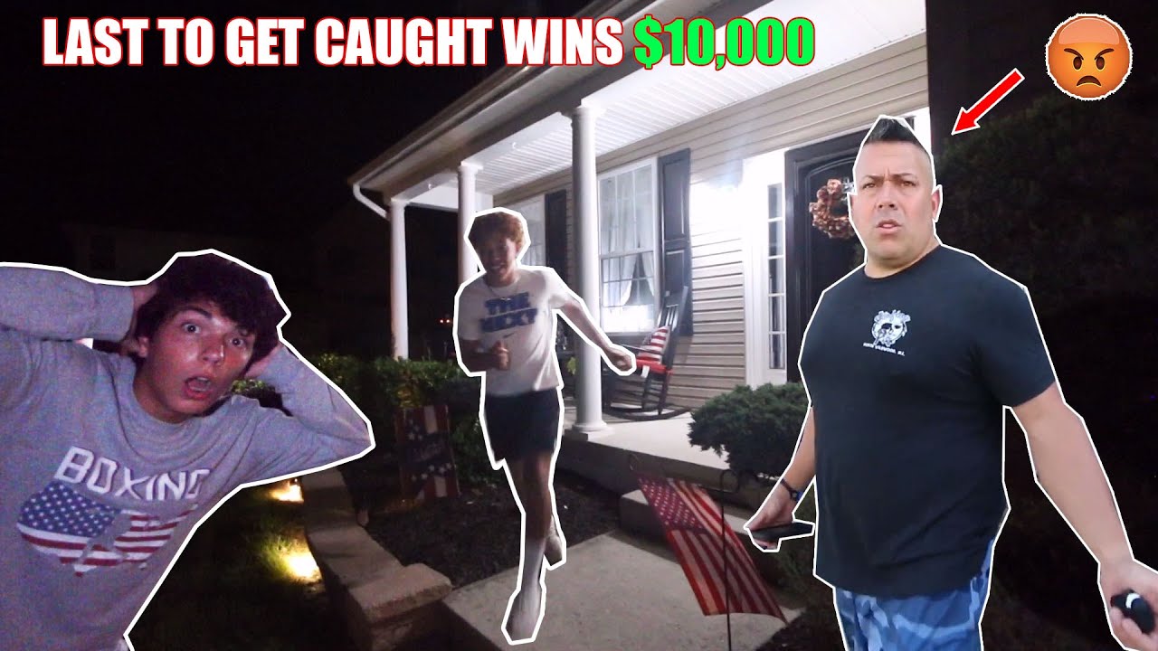 Last To Get Caught Sneaking Out The House Wins 10000 Crazy Youtube 