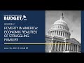 Poverty in America: Economic Realities of Struggling Families