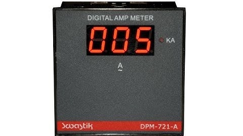 SWASTIK DPM 721 A DIGITAL AMPERE METER CONNECTION AND PARAMETER SETTING