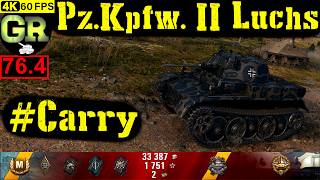World of Tanks Pz.Kpfw. II Luchs WoT Replay - 5 Kills 1.4K DMG(Patch 1.4.1)