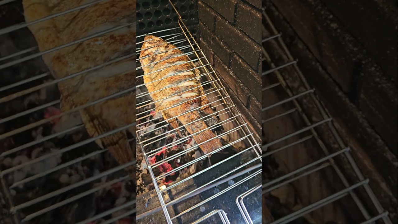 Peixe Assado na Churrasqueira #churrasco #peixe #tilapia #churras #omaurolaverde