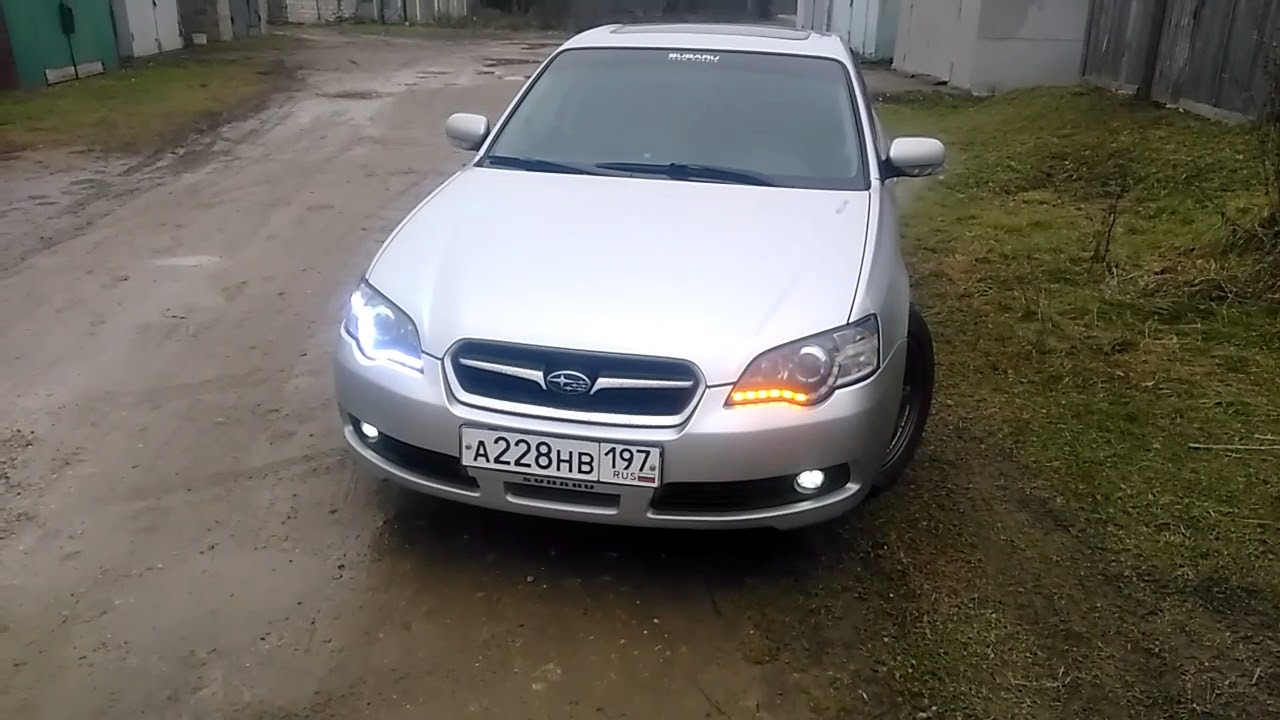 Фары субару легаси - YouTube