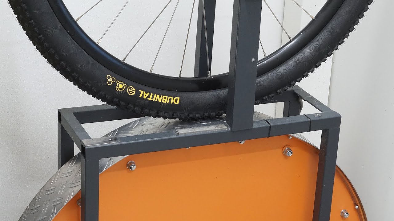 Continental Dubnital Race Rapid 29x2.4 Rolling Resistance Test (spin up video)