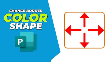 How to change border color of shape in Publisher
