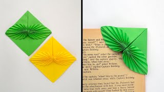 Nice PAPER BOOKMARK 'LEAVES' | Origami Tutorial DIY by ColorMania