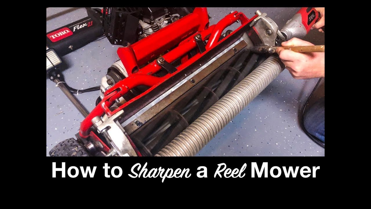 HOW TO SHARPEN A REEL MOWER