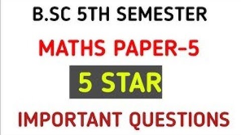 Degree 5th semester Maths paper 5 Ring theory unit 1,Imp quations with answers /for all University