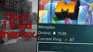 Trying Mineplex in Minecraft Bedrock Edition (GONE WRONG)