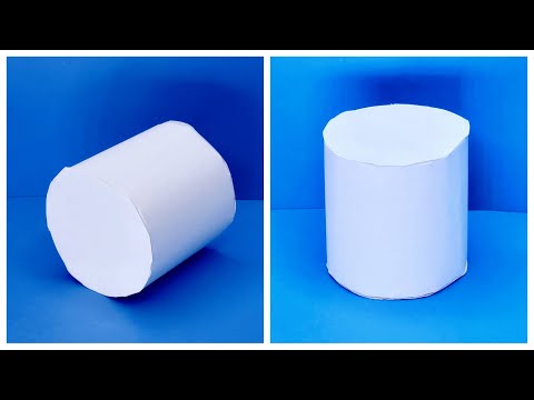 Video: How to make a paper cylinder with your own hands