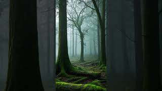 Tranquil Abandoned Forest | White Fog and Serene Beauty | #shorts #viralshorts #wow #trending