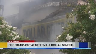 Crews respond to fire at Greenville Dollar General