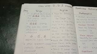 School readiness activities day-1 model