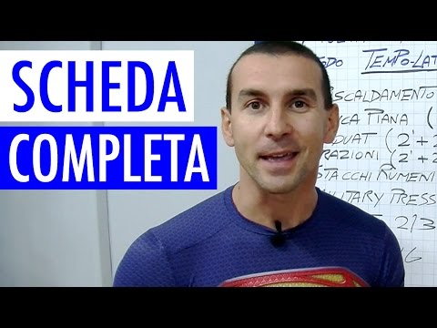 SCHEDA BODYBUILDING MULTIFREQUENZA TEMPO LATTACIDO BY UM