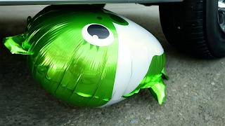 Crushing Experiments! &Car vs Crunchy Rainbow Giant Sline Balloons & Soft Things By Car 3 screenshot 1