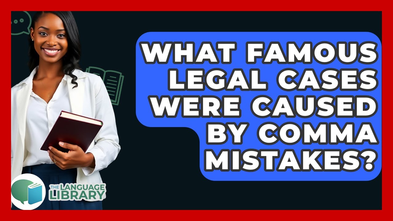 What Famous Legal Cases Were Caused By Comma Mistakes? - The Language Library