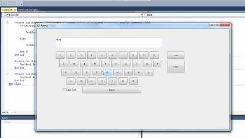 Virtual Keyboard in VB Tutorial