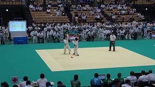 2018IH 柔道女子個人2回戦 52kg級 大森 帝京（東京都）対 前川 福井工大福井（福井県）