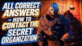 All Correct Answers - How to Contact the Secret Organization | Crimson Desert