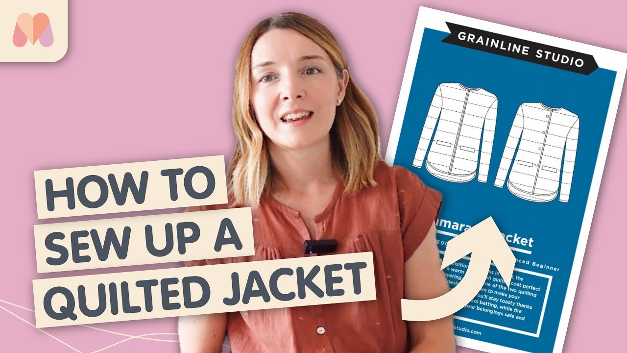 How to EASILY make a quilted jacket Grainline Studio Tamarack Jacket