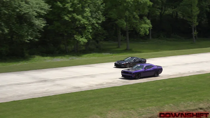 650hp C6 Corvette Z06 vs Hellcat Challenger