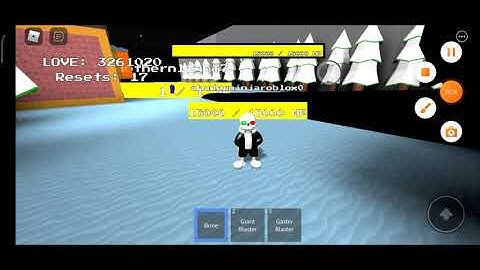 Sans Multiverssal Battles 3 reset character showcase (Roblox)