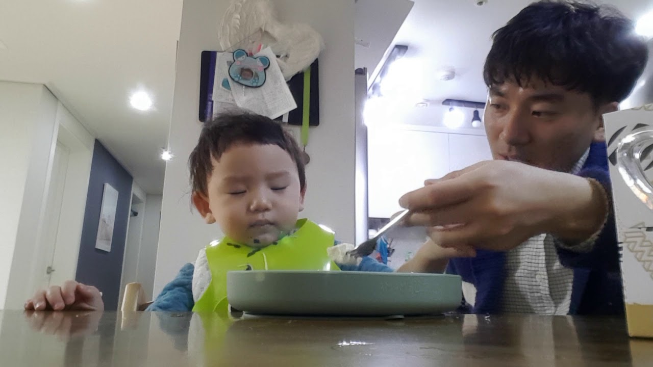 산이♡졸리구 배고푸구 결국울음ㅠㅠ